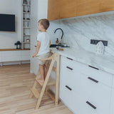 Duck Woodworks Transformable Kitchen Tower Natural