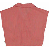 Müsli Balsam Cream/Apple Red Poplin Stripe Skjorta Topp