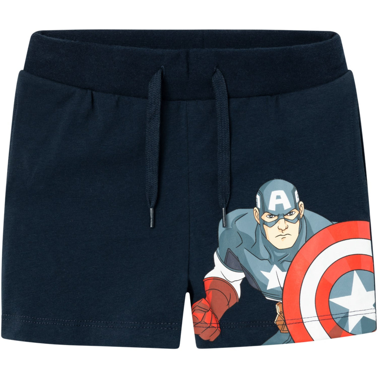 Name It Dark Sapphire Ayan Marvel Lång Sweat Shorts