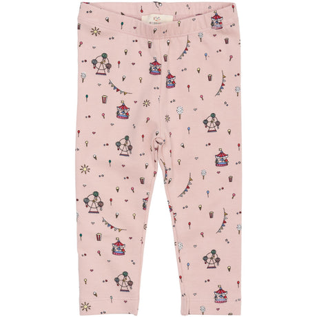 Copenhagen Colors Dusty Rose Tivoli Print Jersey Leggings W Print