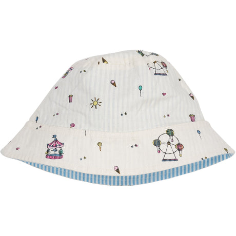 Copenhagen Colors Cream Tivoli Print Printed Reserverbar Bucket Hat