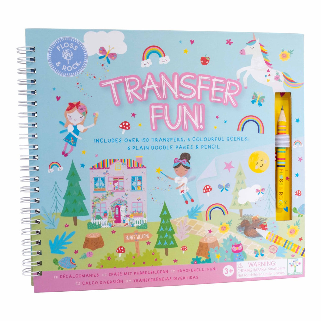 Floss & Rock Transfer Fun Rainbow Fairy