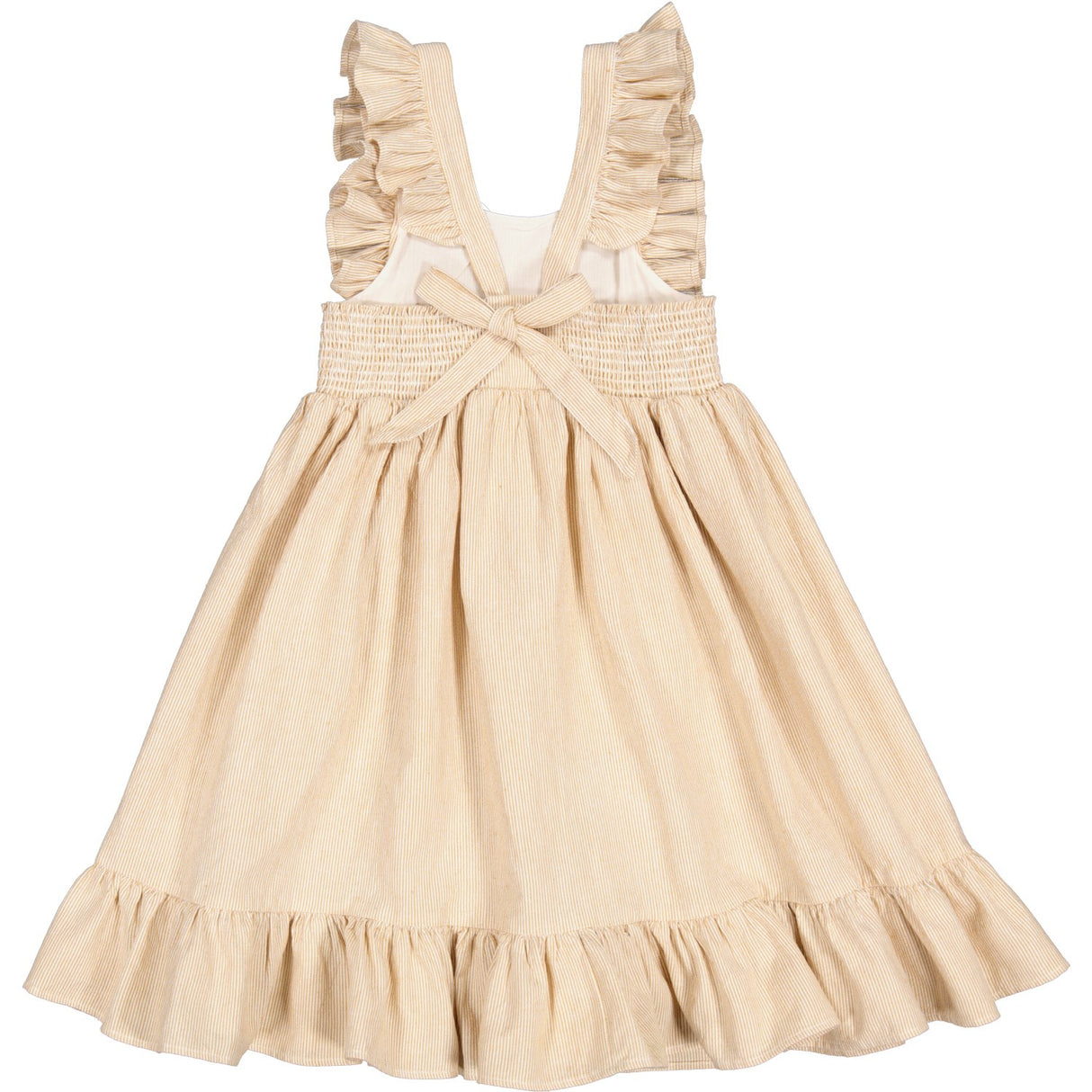 MarMar Fine Cotton Dijon Stripe Danita Frill Klänning