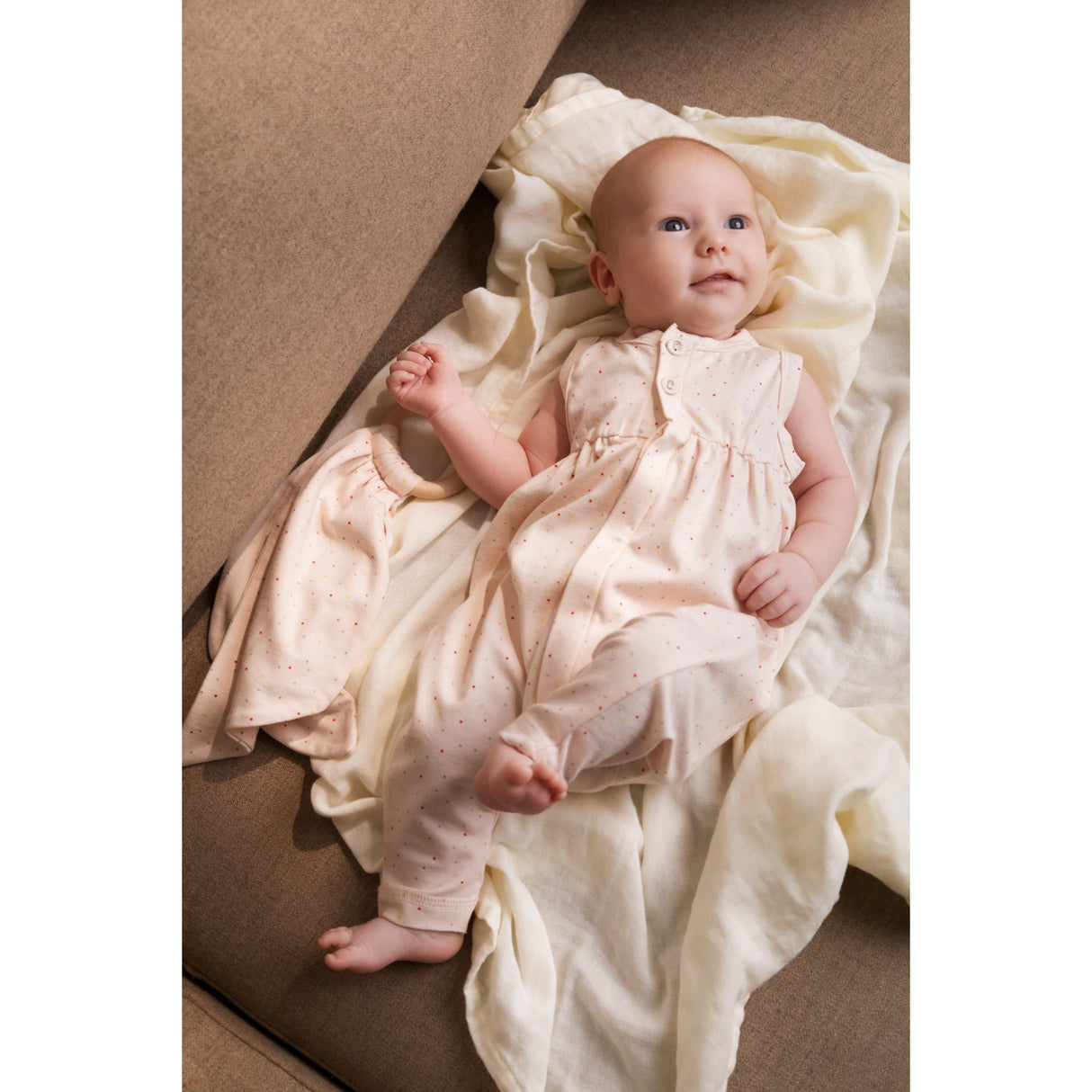 MarMar New Born Modal Smooth Print Tivoli Dots Ruberto Romper