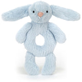 Jellycat Bashful Blå Kanin Ring Skallra