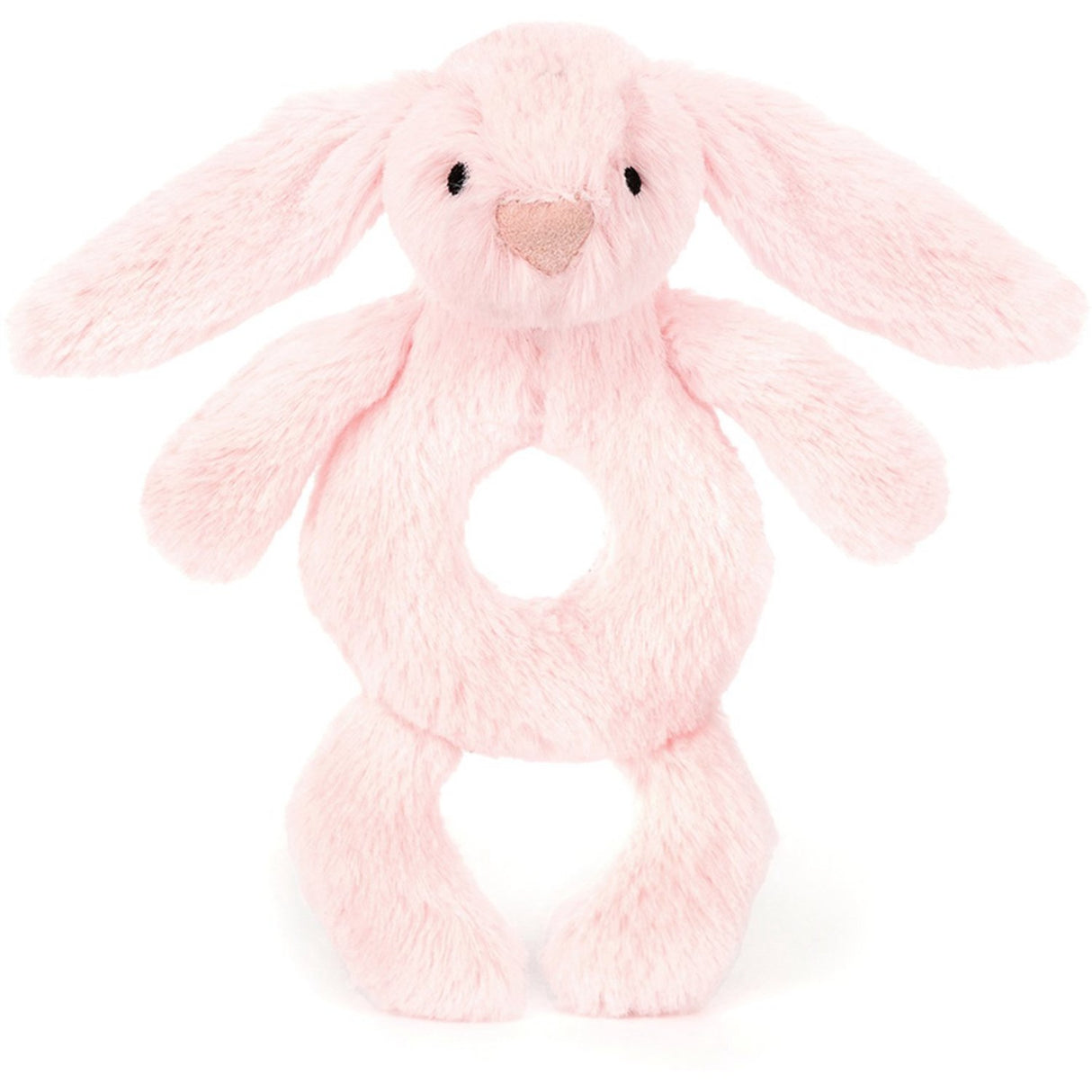 Jellycat Bashful Rosa Kanin Ring Skallra