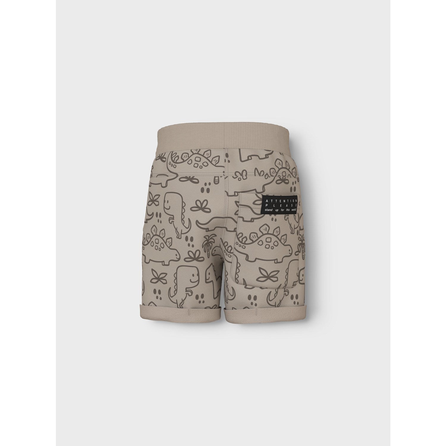 Name It Pure Cashmere Outline Dinosaurs Vermo Aop Lång Sweat Shorts Noos 3
