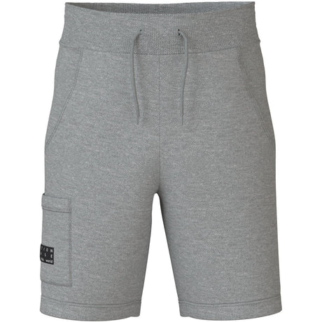 Name It Grey Melange Vivasse Lång Sweat Shorts