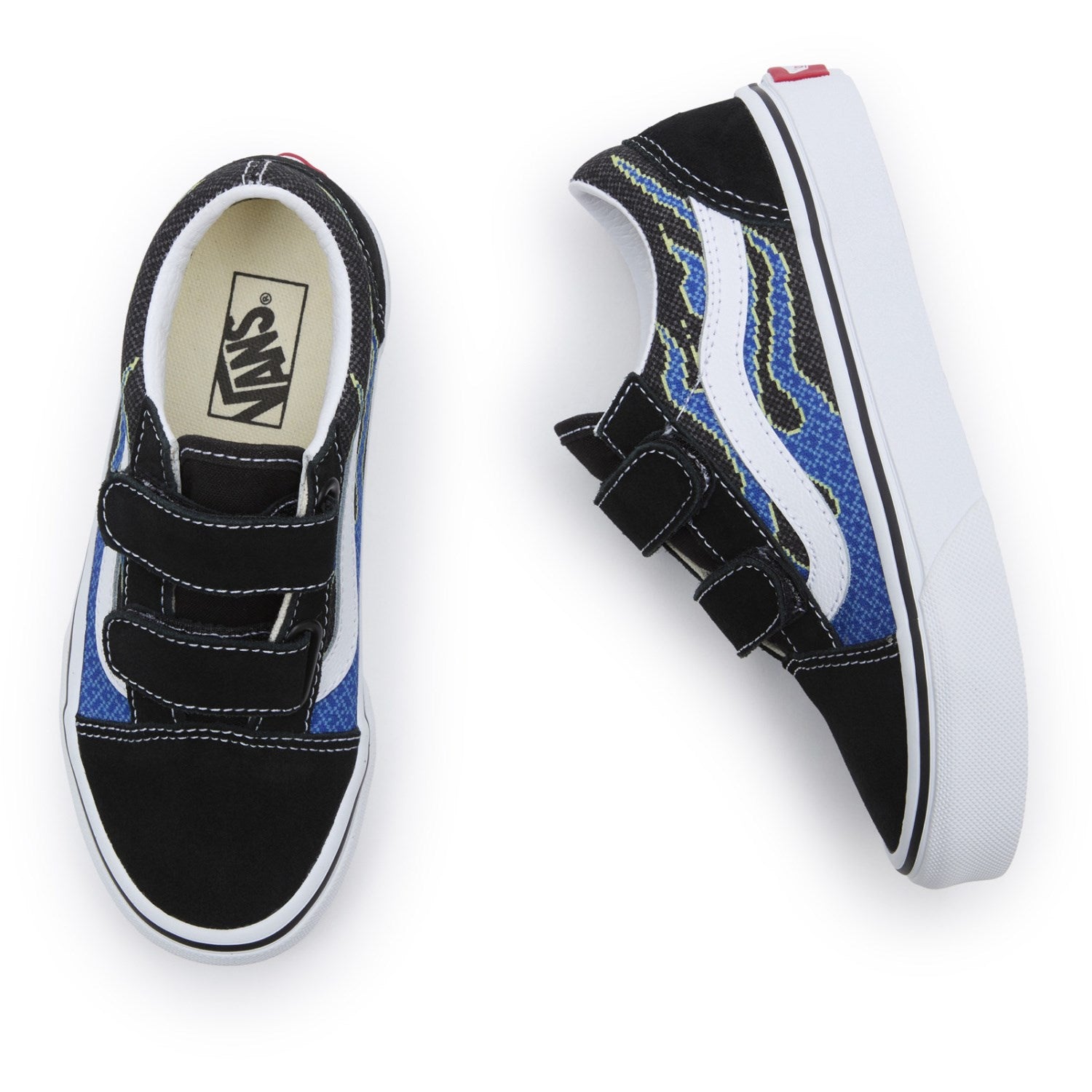 VANS Pixel Flame Black/Blue UY Old Skorol V Sneakers 2