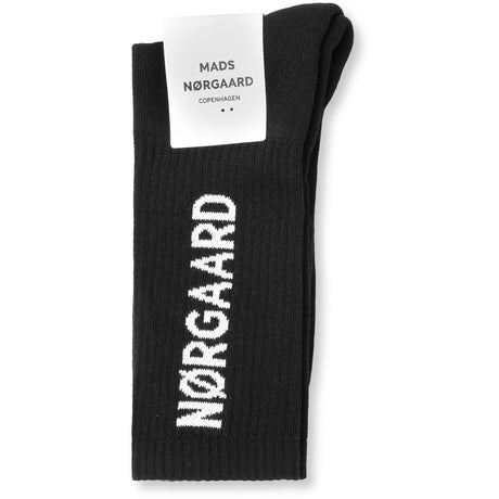 Mads Nørgaard Black Cotton Tennis MN Classic Strumpor 2