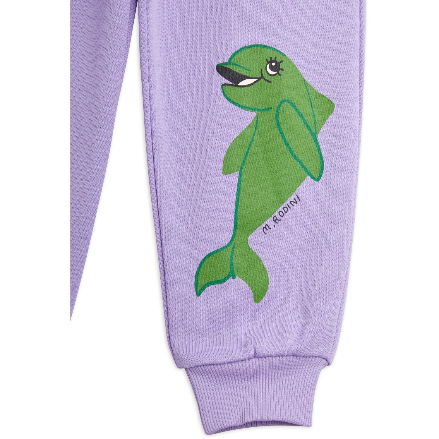 Mini Rodini Purple Dolphin Sweatpants 3