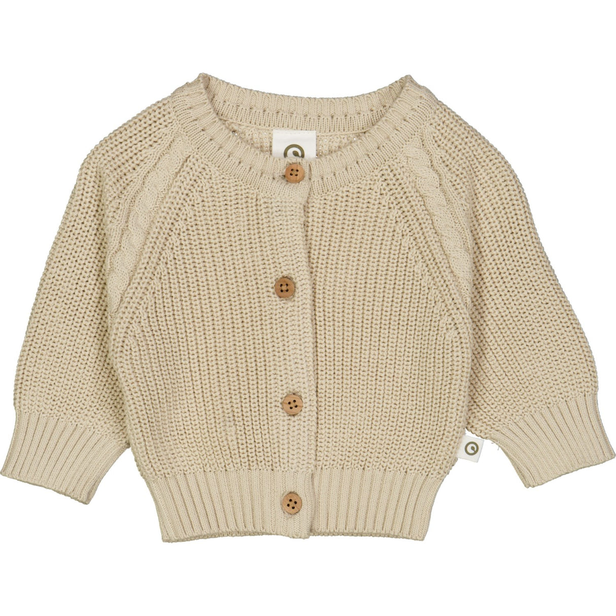 Müsli Oat Stickad Chunky Cardigan