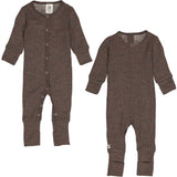 Müsli Walnut Melange Woolly Rib Onesie