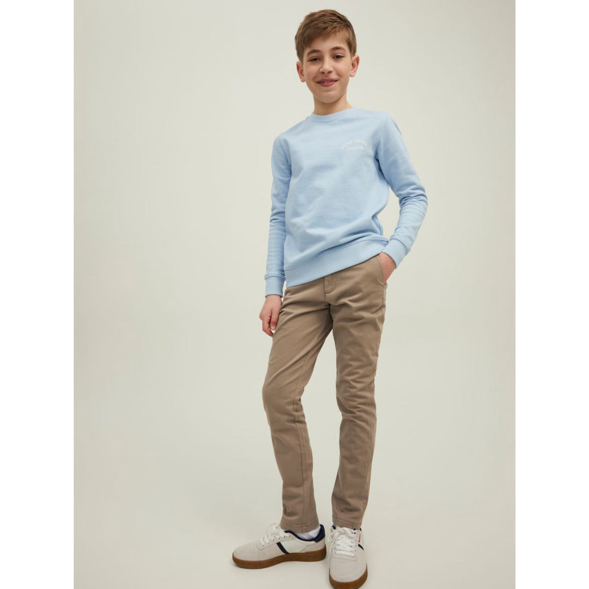 Jack & Jones Junior Beige Marco Bowie Byxor Noos
