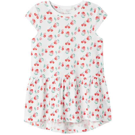 Name It Bright White Cherries Vigga Klänning Noos