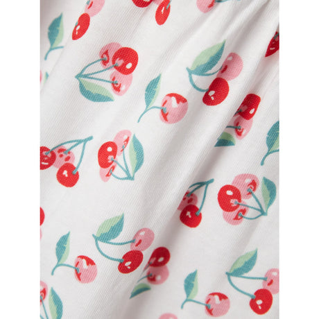 Name It Bright White Cherries Vigga Klänning Noos