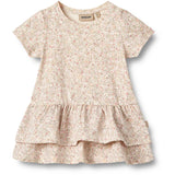 Wheat Cream Flower Meadow Jersey Dress Johanna