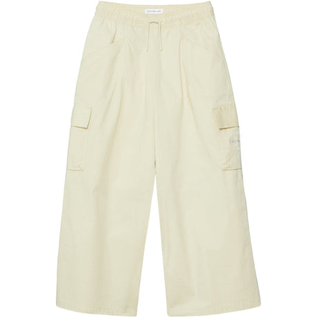 Calvin Klein Wide Leg Cargo Byxor Green Haze