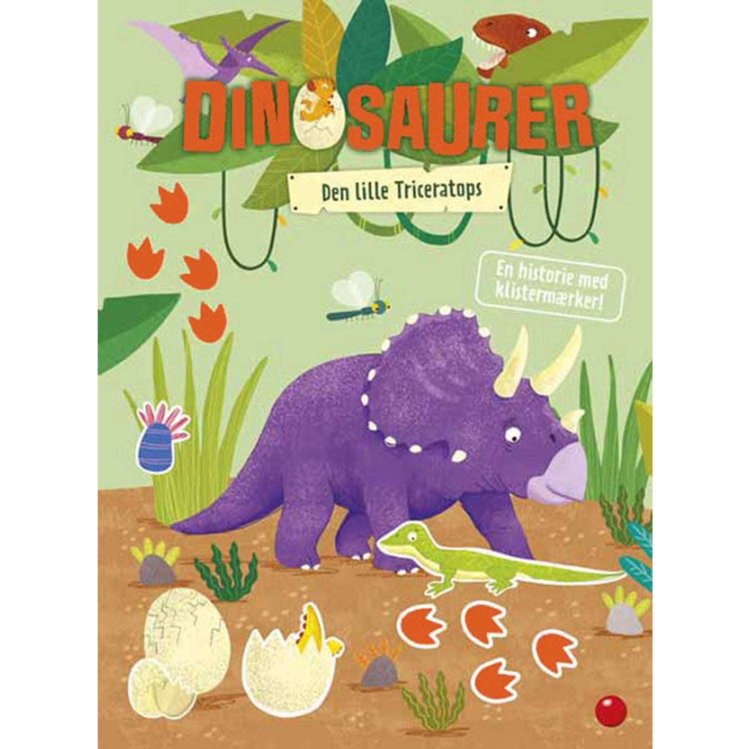 Bolden Dinosaurierna Neonaktivitetsbok – Den Lilla Triceratopsen