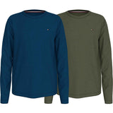 Tommy Hilfiger Deep Indigo/Utility Olive 2-Pack Cn Blus