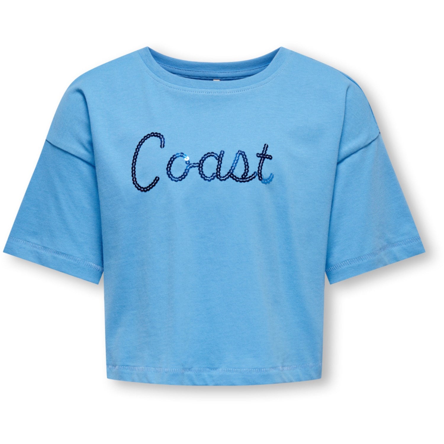 kids ONLY Azure Blue Coast Olivia Loose Sequins Topp