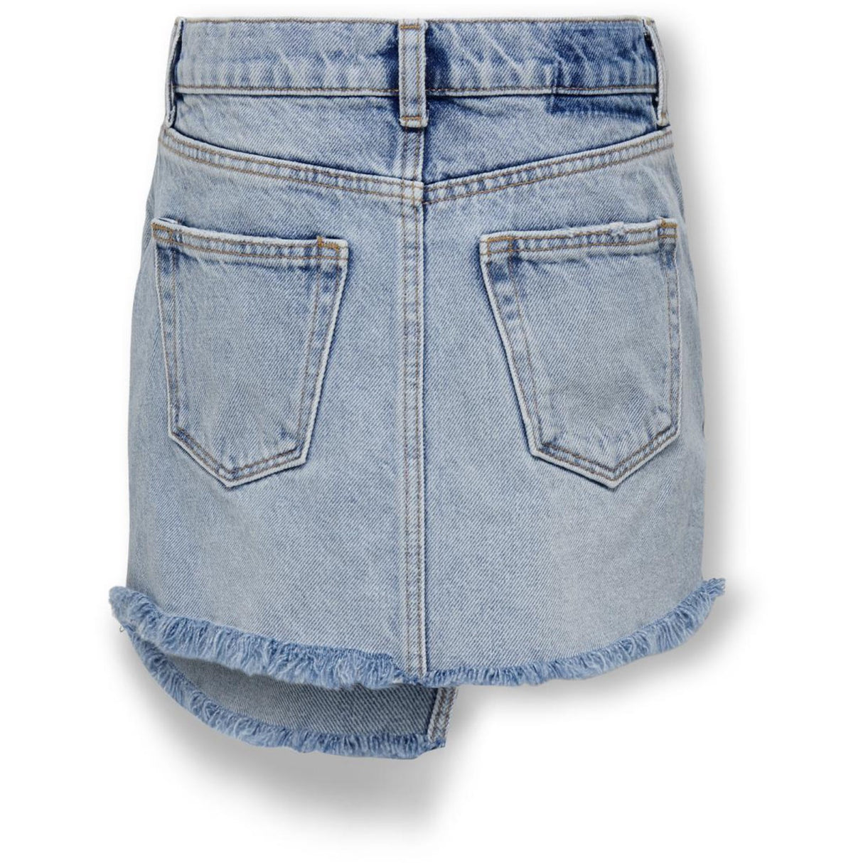 kids ONLY Light Blue Denim Kat Uneaven Closure Denim Kjol