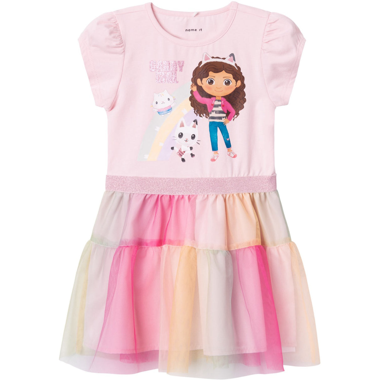 Name It Parfait Pink Maud Gabby Tulle Klänning