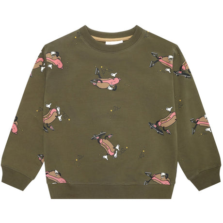 The New Ivy Green Hot Doch AOP Lexington OS Sweatshirt