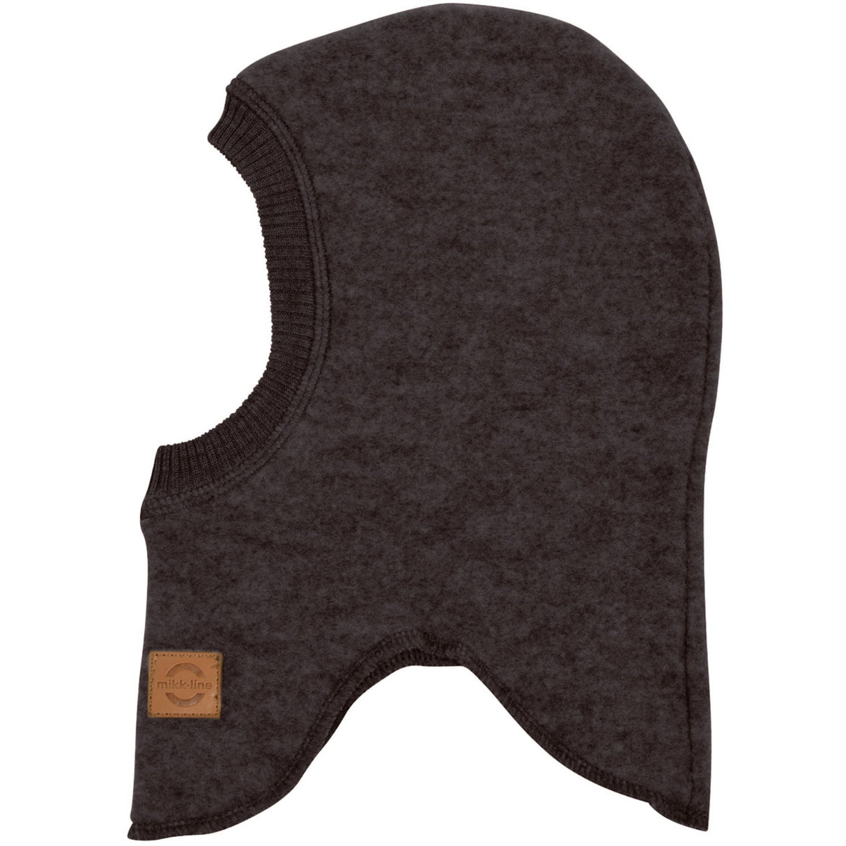 Mikk-Line Dark Brown Melange Ull Balaclava