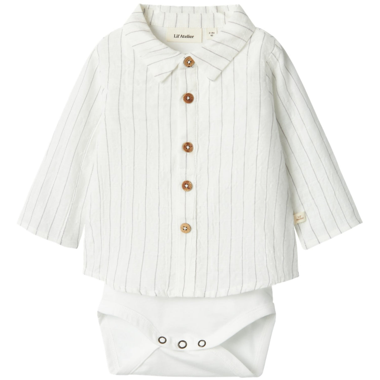 Lil'Atelier Coconut Milk Frej Body Skjorta