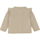 Minymo Beige Melange Cardigan Stickad