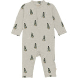 Minymo Grey Melange Sweat Onesie AOP