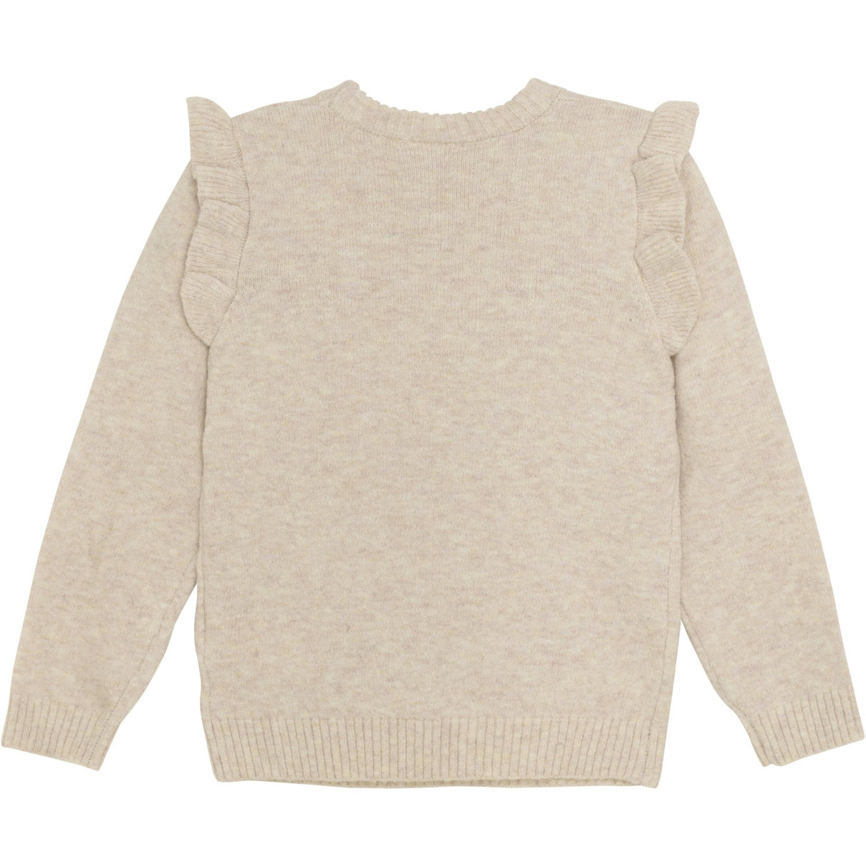 Minymo Beige Melange Pullover Knit 3