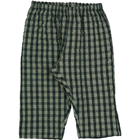 MarMar Seersucker Gingham Dark Leaf Check Panto Byxor