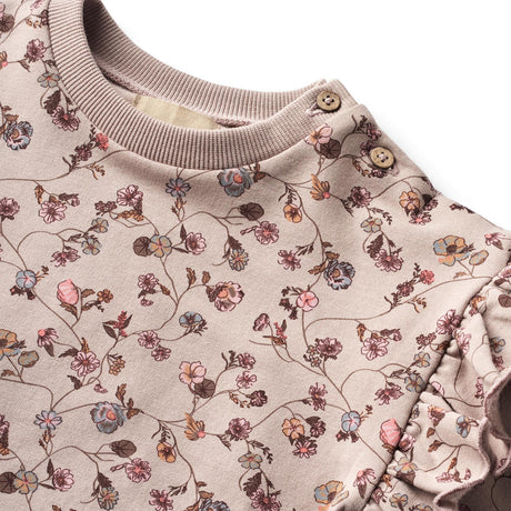 Wheat Dry Rose Flower Vine Sweat Klänning Annika