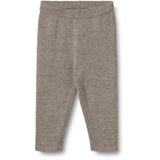 Wheat Warm Grey Melange Knit Byxor Neel