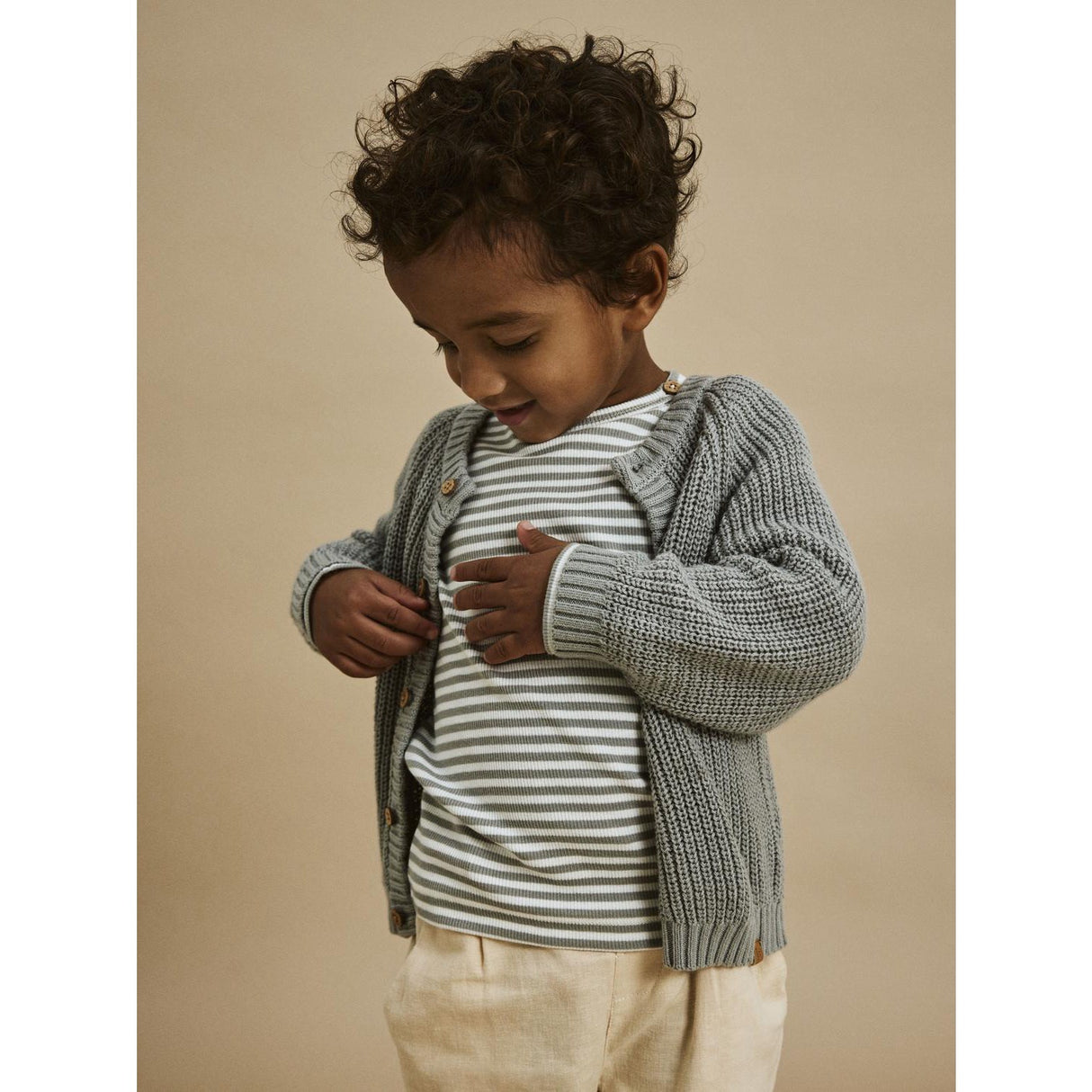 Lil'Atelier Limestone Gago Kre Slim Blus Noos