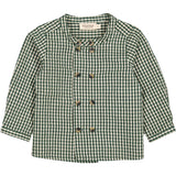 MarMar Cotton Seersucker Green Check Toke Skjorta