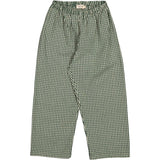 MarMar Cotton Seersucker Green Check Pyjamasset