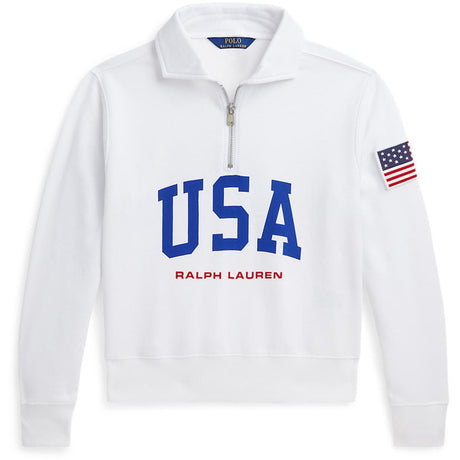 Pikétröja Ralph Lauren White Sweatshirt