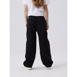 Name It Black Rose High Waisted Wide Cargo Jeans Noos 3