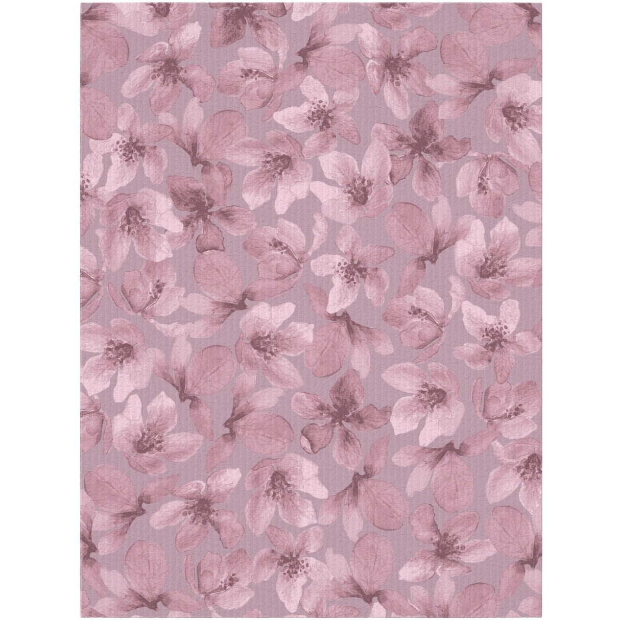 Name It Mauve Shadows Pyjamas Mauve Flower Loose Rib Noos