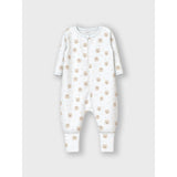 Name It Oxford Tan Nattställ 2-pack Zip Oxford Bear Noos