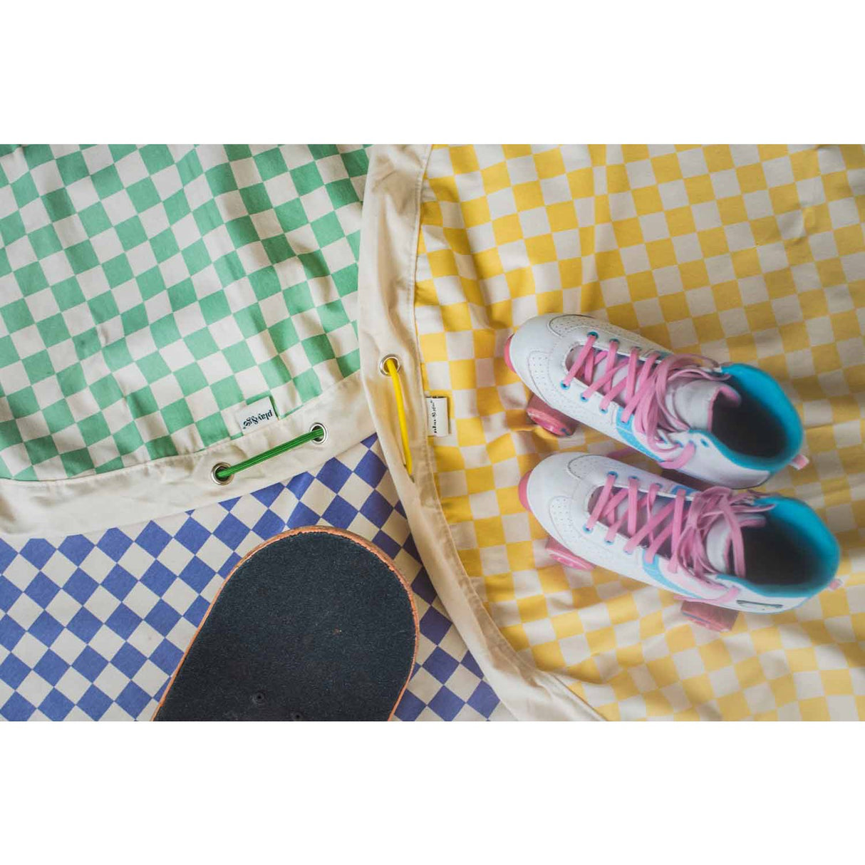 Play&Go Vichy Yellow 2-in-1 Lek Matta