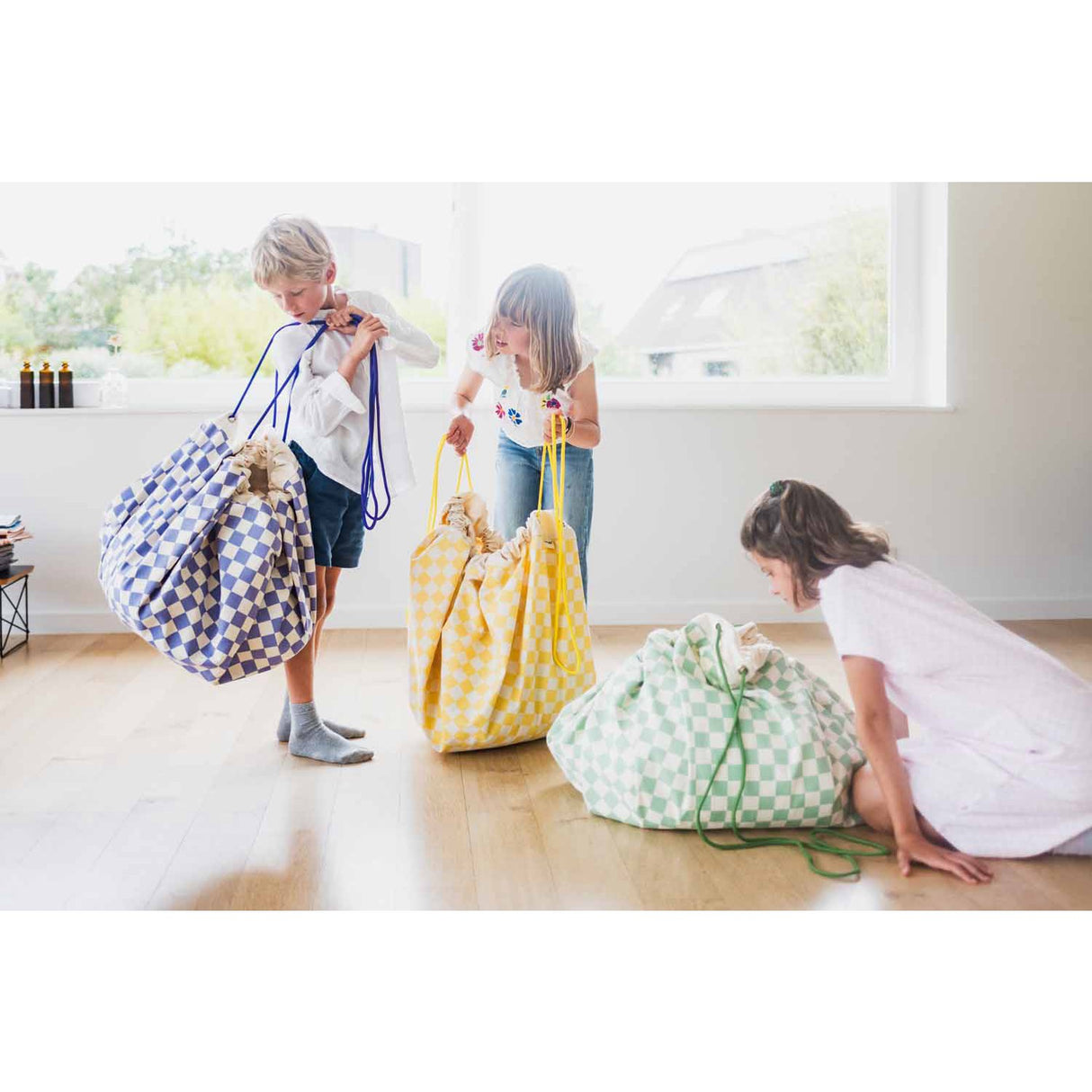 Play&Go Vichy Yellow 2-in-1 Lek Matta