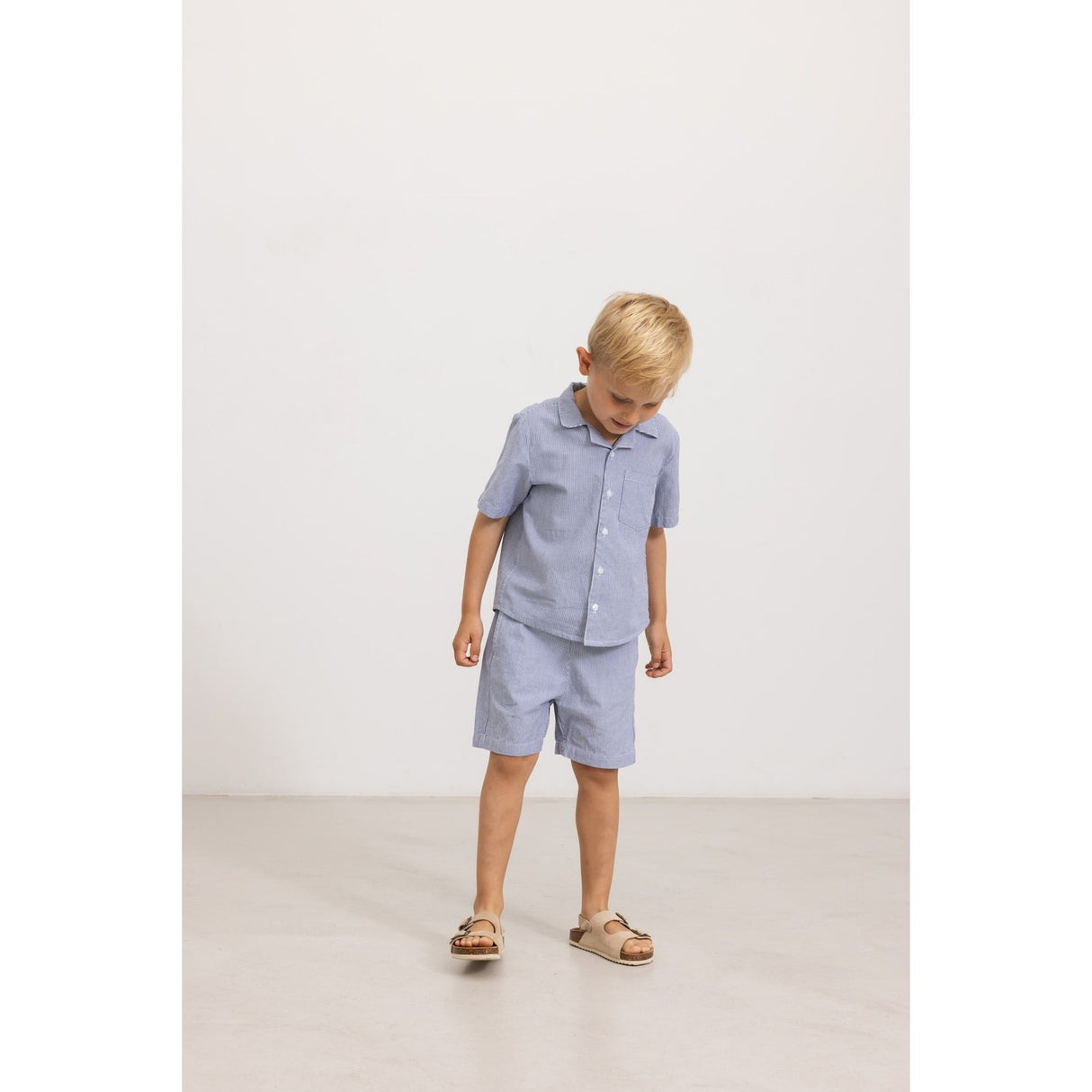 MarMar Fine Cotton Navy Stripe Tage Skjorta