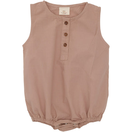 COPENHAGEN COLORS Beige Classic Krispig Poplin Romper