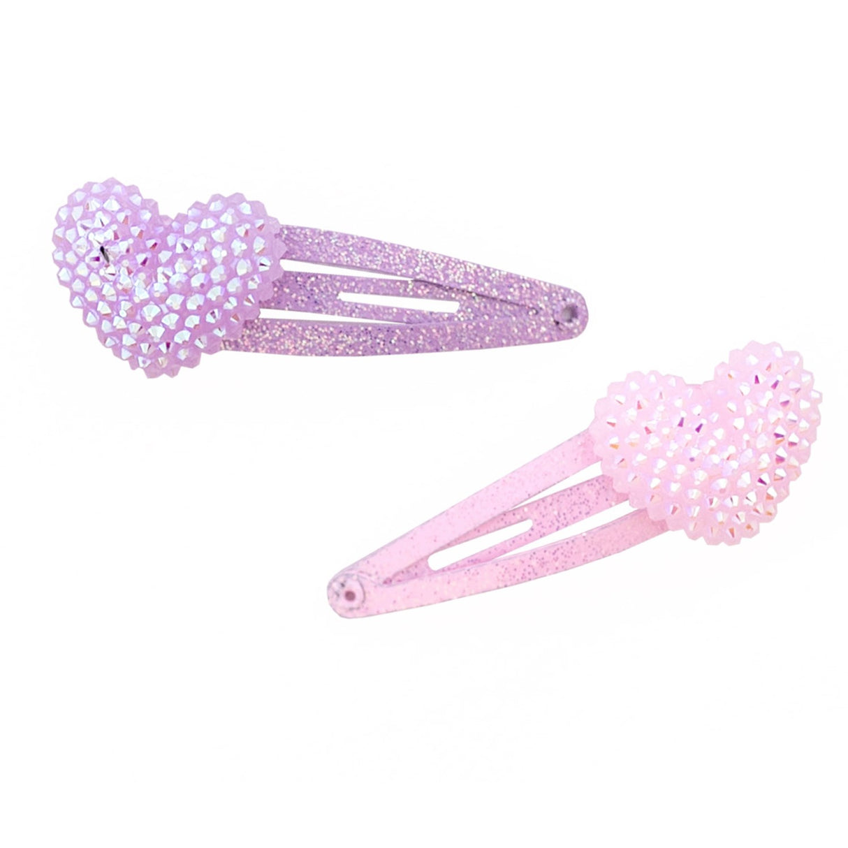 Great Pretenders Boutique Sparkle Heart Bobble Hårspännen Lila/Rosa