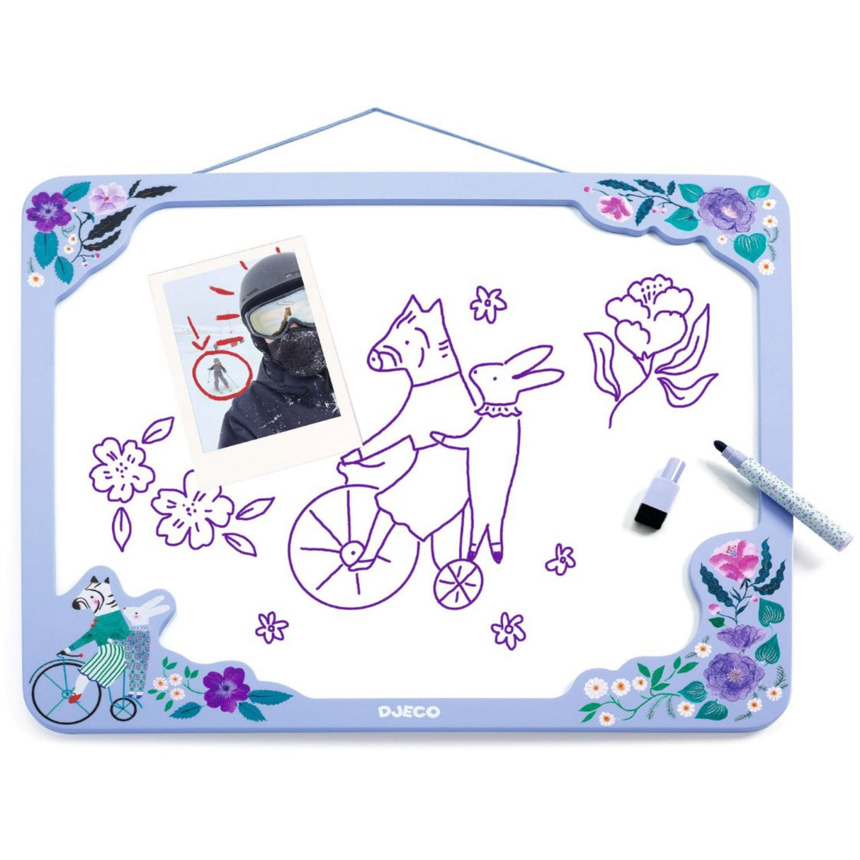 Djeco Magnetisk Whiteboard Zebra