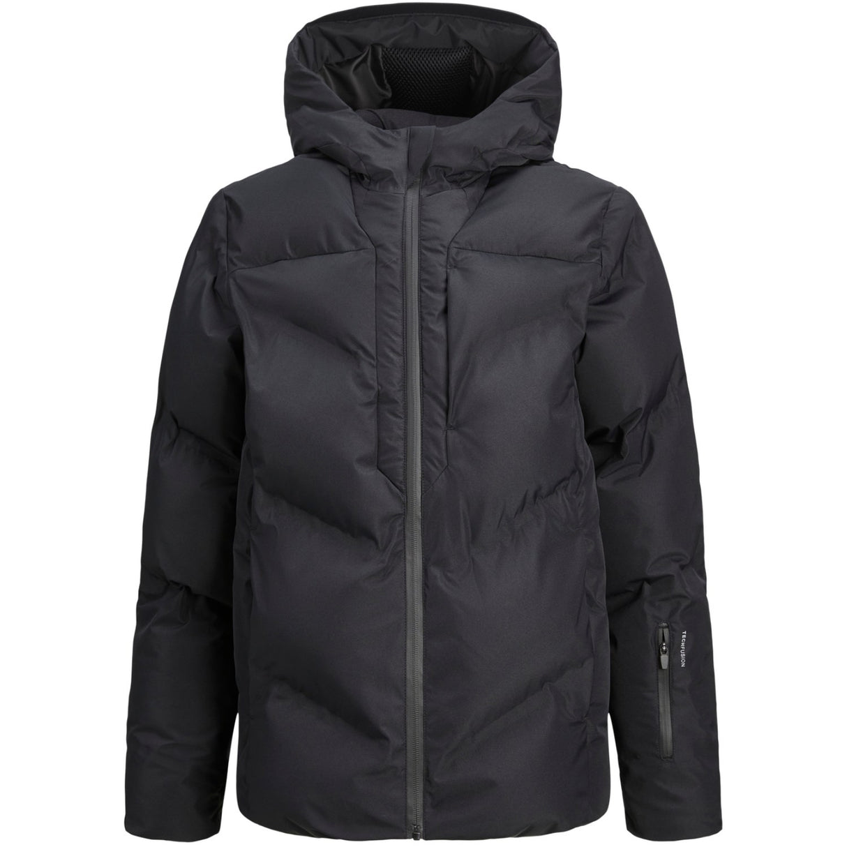 Jack & Jones Junior Black Coslay Heat Quilted Puffer Jacka